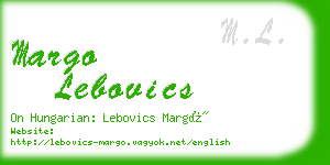 margo lebovics business card